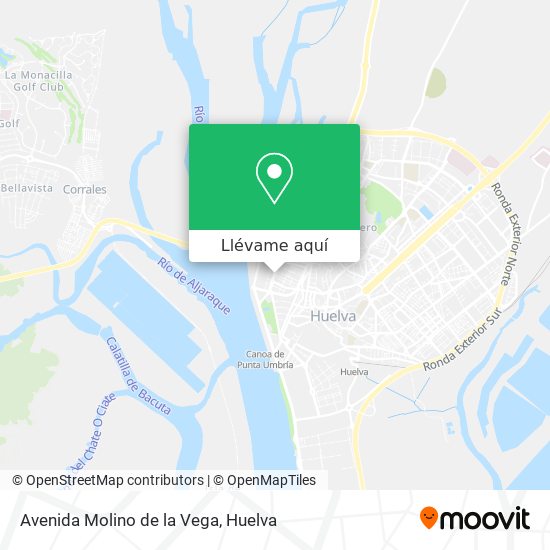 Mapa Avenida Molino de la Vega