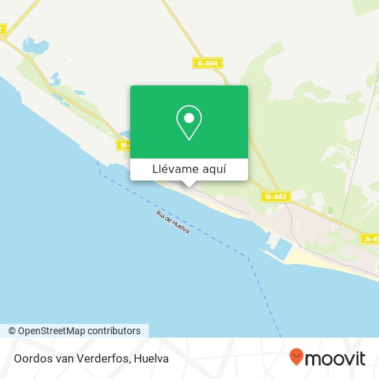 Mapa Oordos van Verderfos
