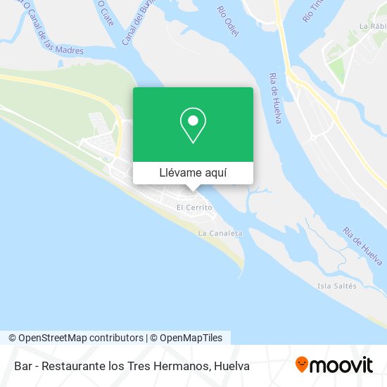 Mapa Bar - Restaurante los Tres Hermanos