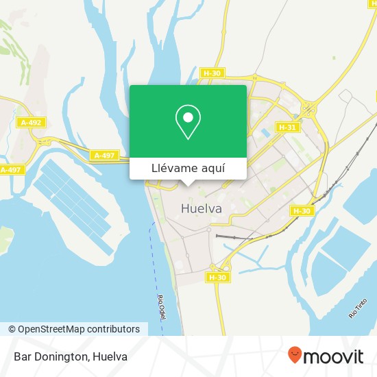 Mapa Bar Donington, Calle Aragón, 33 21002 Huelva