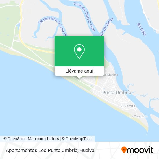 Mapa Apartamentos Leo Punta Umbria