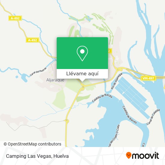 Mapa Camping Las Vegas