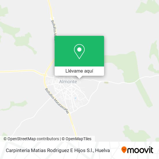 Mapa Carpinteria Matias Rodriguez E Hijos S.l.