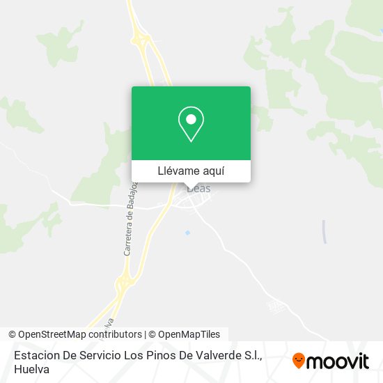 Mapa Estacion De Servicio Los Pinos De Valverde S.l.