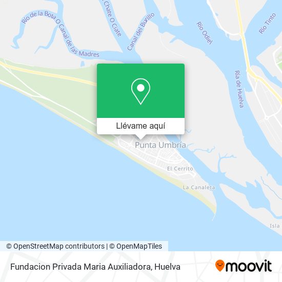 Mapa Fundacion Privada Maria Auxiliadora