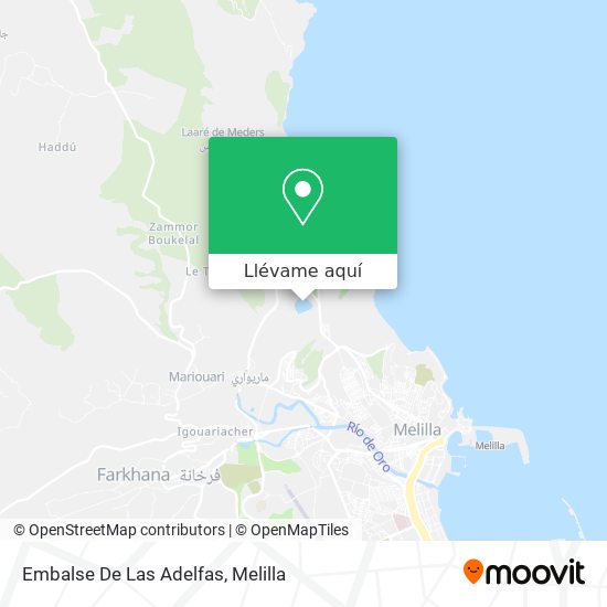 Mapa Embalse De Las Adelfas