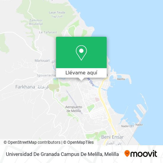 Mapa Universidad De Granada Campus De Melilla