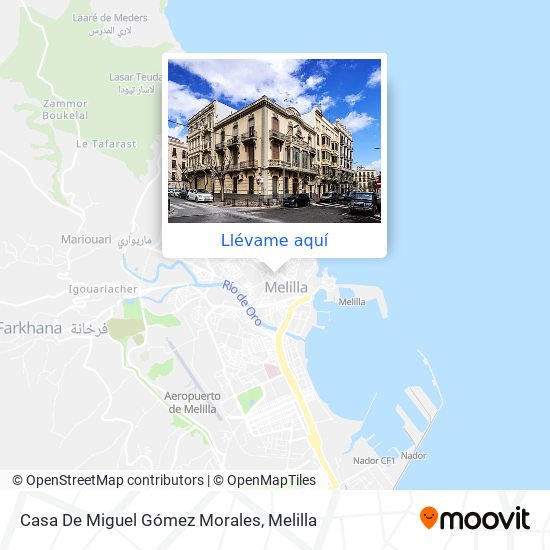 Mapa Casa De Miguel Gómez Morales