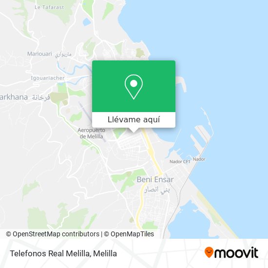 Mapa Telefonos Real Melilla
