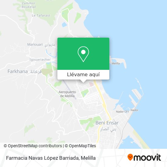 Mapa Farmacia Navas López Barriada