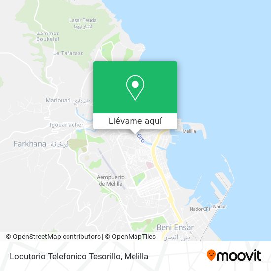 Mapa Locutorio Telefonico Tesorillo
