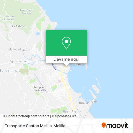 Mapa Transporte Canton Melilla