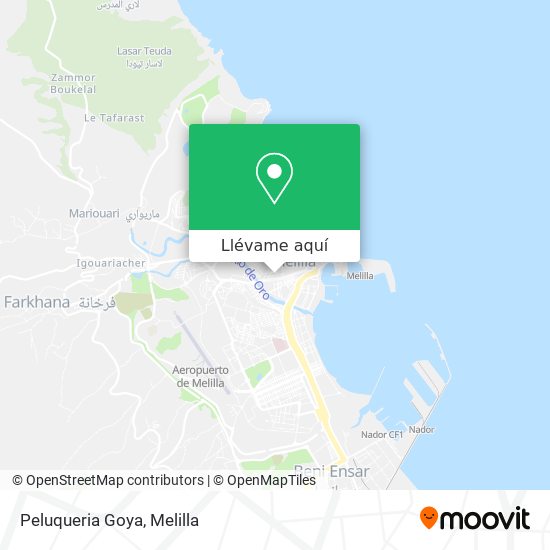 Mapa Peluqueria Goya