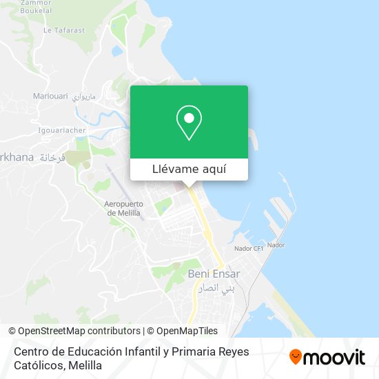 Mapa Centro de Educación Infantil y Primaria Reyes Católicos