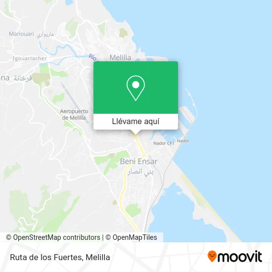 Mapa Ruta de los Fuertes