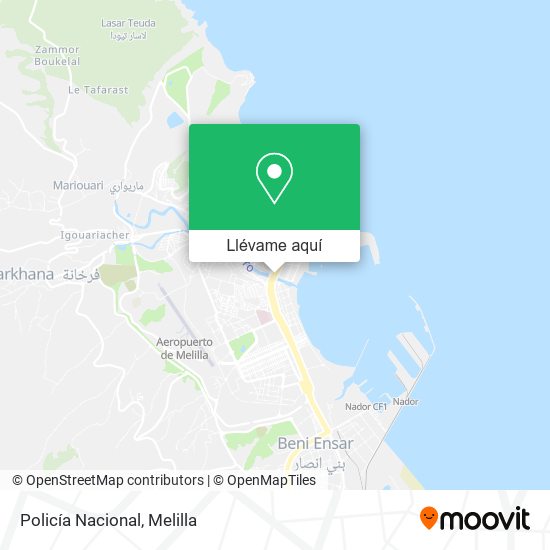 Mapa Policía Nacional