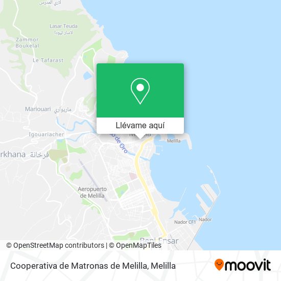 Mapa Cooperativa de Matronas de Melilla