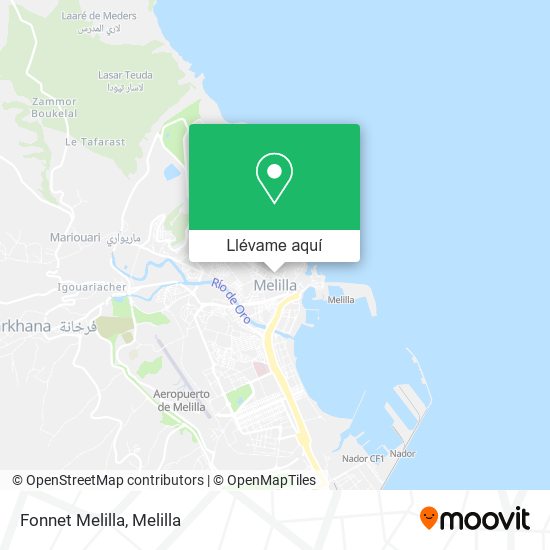 Mapa Fonnet Melilla