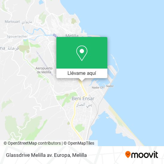 Mapa Glassdrive Melilla av. Europa