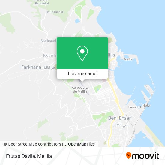 Mapa Frutas Davila