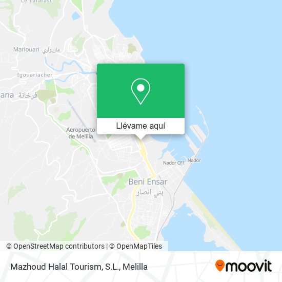 Mapa Mazhoud Halal Tourism, S.L.