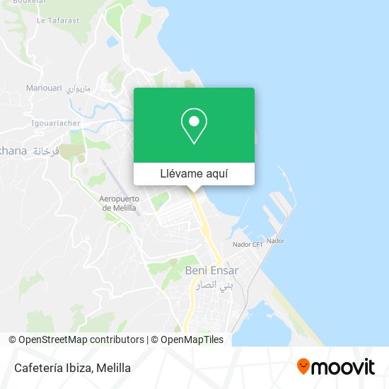 Mapa Cafetería Ibiza