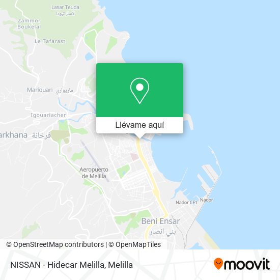 Mapa NISSAN - Hidecar Melilla