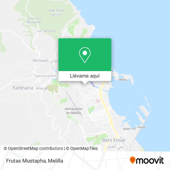 Mapa Frutas Mustapha