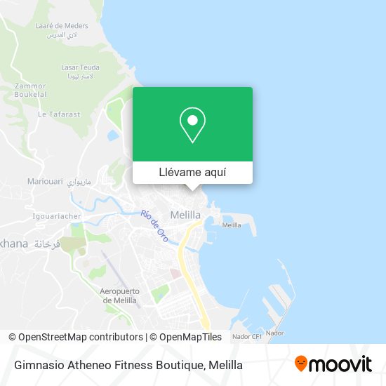 Mapa Gimnasio Atheneo Fitness Boutique