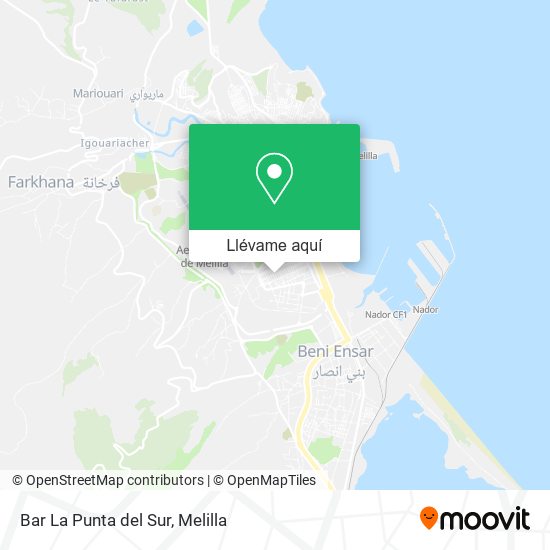 Mapa Bar La Punta del Sur