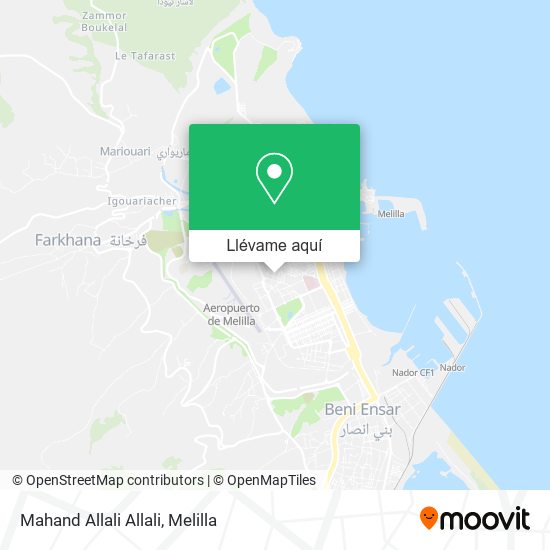Mapa Mahand Allali Allali
