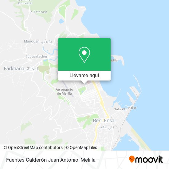Mapa Fuentes Calderón Juan Antonio