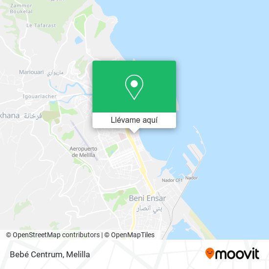Mapa Bebé Centrum