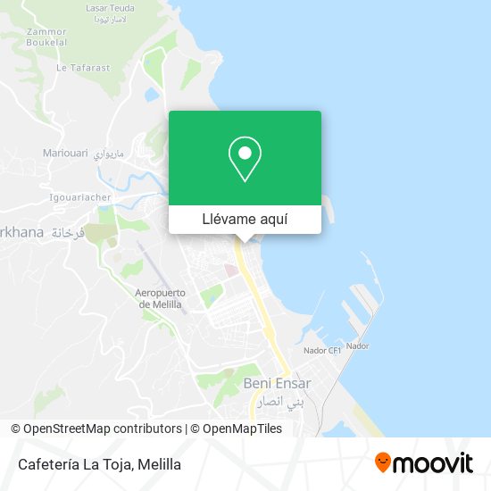 Mapa Cafetería La Toja