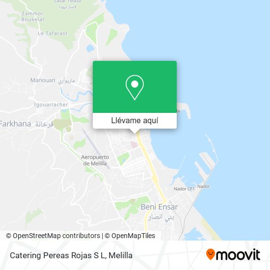 Mapa Catering Pereas Rojas S L