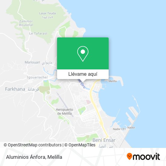 Mapa Aluminios Ánfora