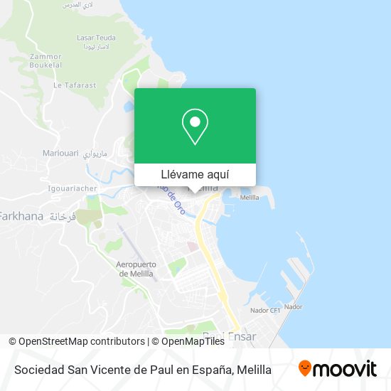 Mapa Sociedad San Vicente de Paul en España