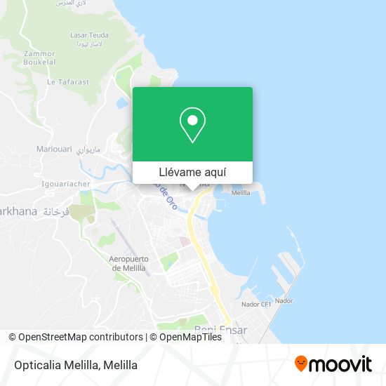 Mapa Opticalia Melilla