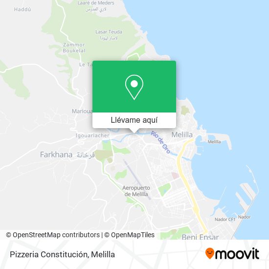 Mapa Pizzeria Constitución