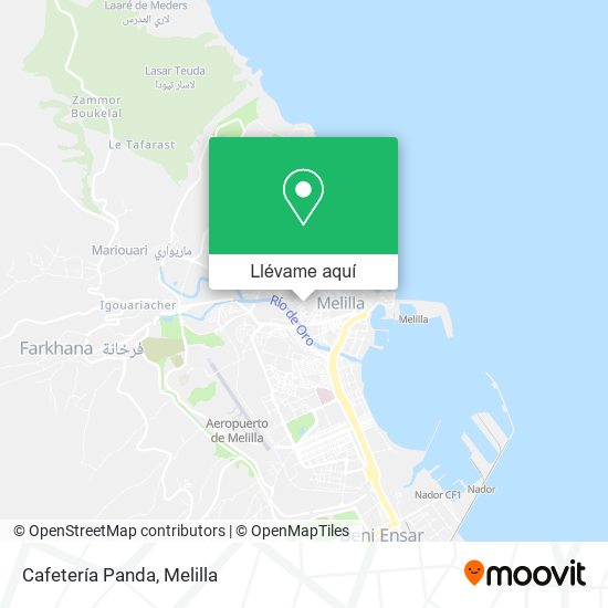Mapa Cafetería Panda