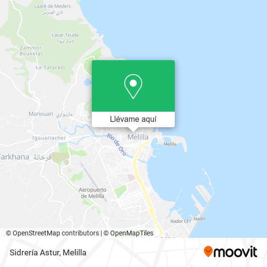 Mapa Sidrería Astur