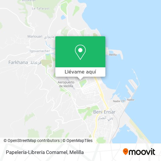 Mapa Papelería-Librería Comamel