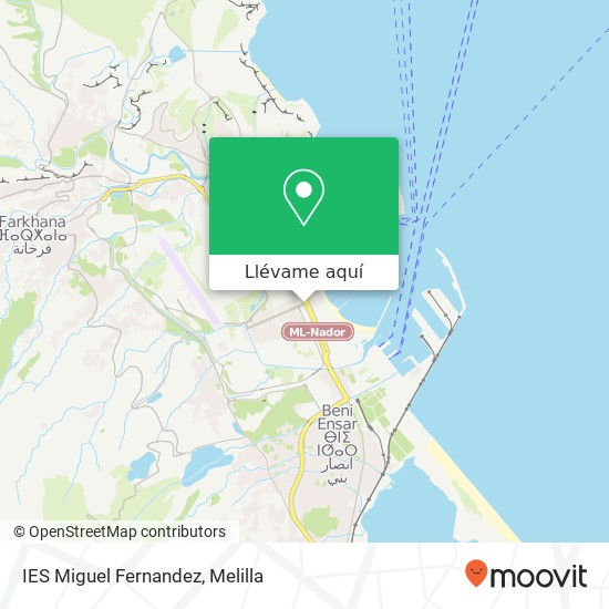 Mapa IES Miguel Fernandez