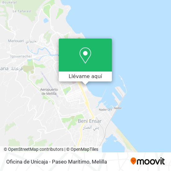 Mapa Oficina de Unicaja - Paseo Marítimo