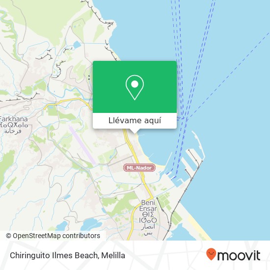 Mapa Chiringuito Ilmes Beach