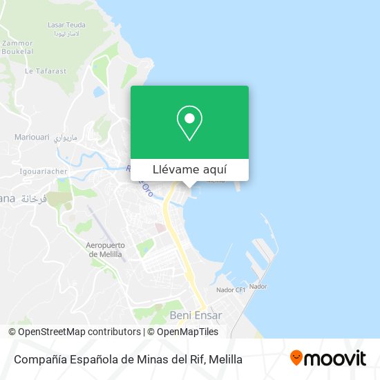 Mapa Compañía Española de Minas del Rif