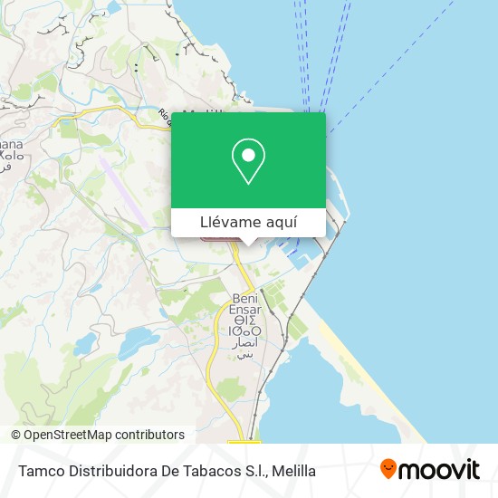 Mapa Tamco Distribuidora De Tabacos S.l.