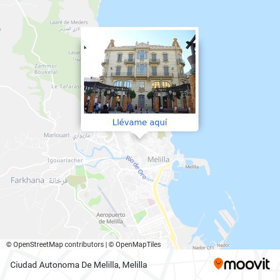 Mapa Ciudad Autonoma De Melilla