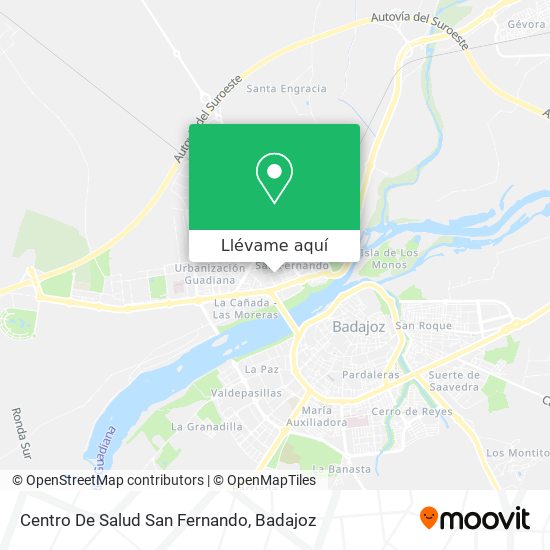 Mapa Centro De Salud San Fernando