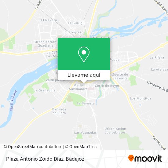 Mapa Plaza Antonio Zoido Díaz